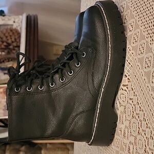 Sincerely Jules Black Lace Up Boots